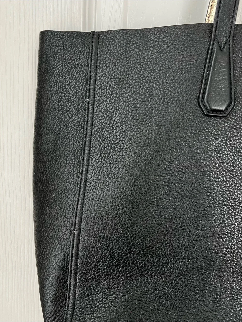 Tory Burch Black Pebbled Leather Tote